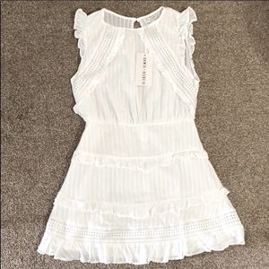 NWT Saints + Secrets White Ruffle Dress